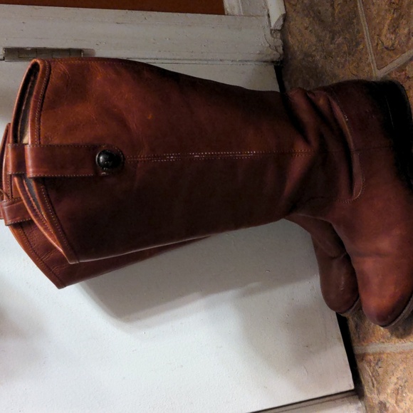 Frye Genuine Leather Equine Riding Boots, women's size 9, beautiful brown - Picture 2 of 8
